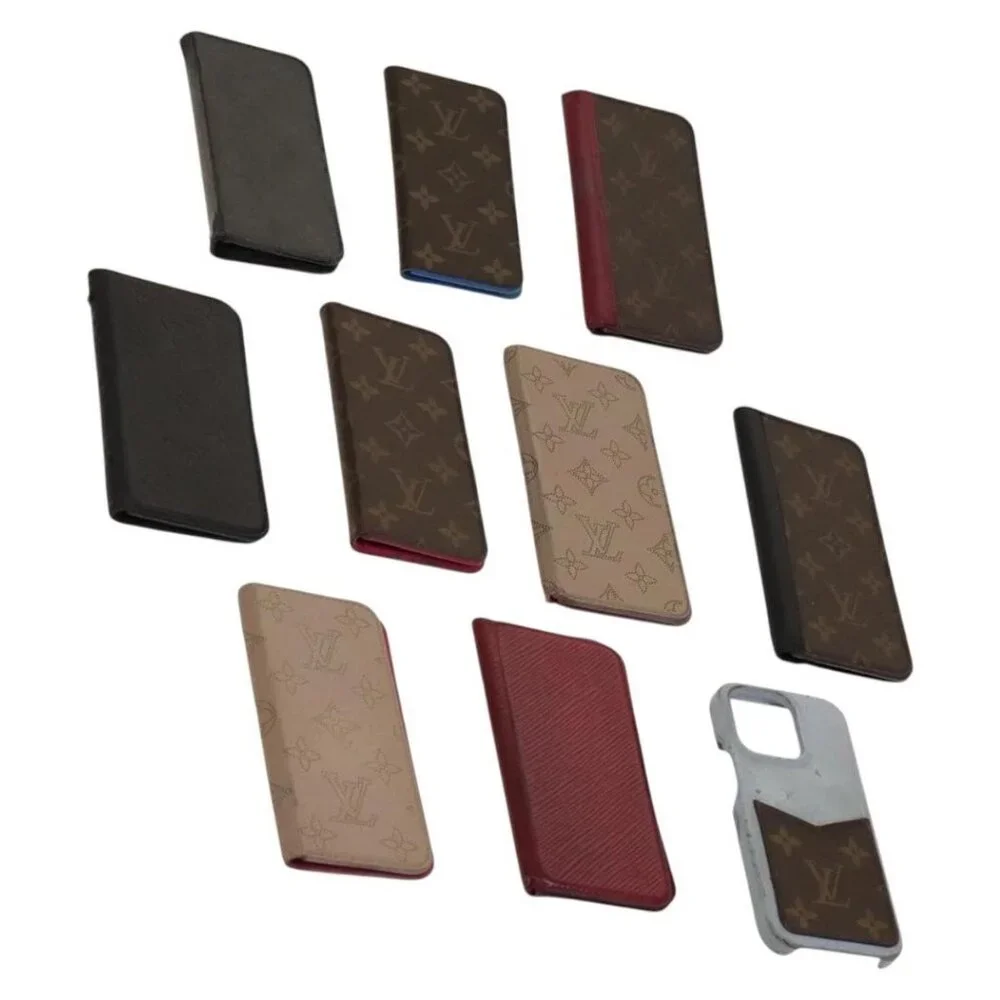 LOUIS VUITTON Monogram Cell Phone Case 10set LV Auth CB106